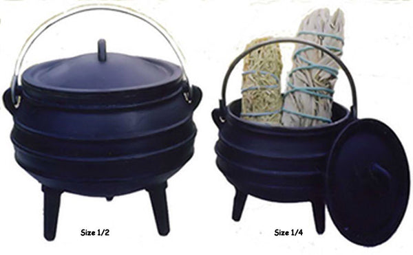 Potjie Pot Cauldron Size 2 Pure cast iron 5 quart Bean Pot – Annie's  Collections