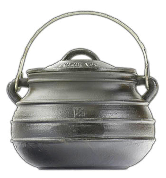 Flat Bottom Potjie Plats - Cast Iron Bean Pot Flat Bottom Dutch Oven 2 Quart Potjie Plat