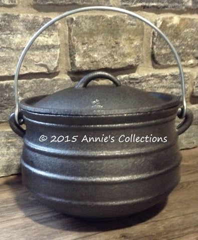 Flat Bottom Potjie Plats - Cast Iron Potjie Flat Bottom #2 Bean Pot Dutch Oven