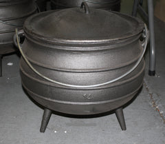 Cast Iron Potjie Cauldron - 14.75 Gallon Size 20