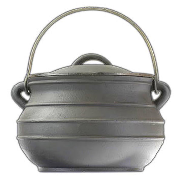 Flat Bottom Cast Iron Potbelly Cauldron - BBQ Grill Cast Iron Kettle