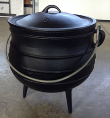 Cast Iron Potjie Cauldron - 14.75 Gallon Size 20